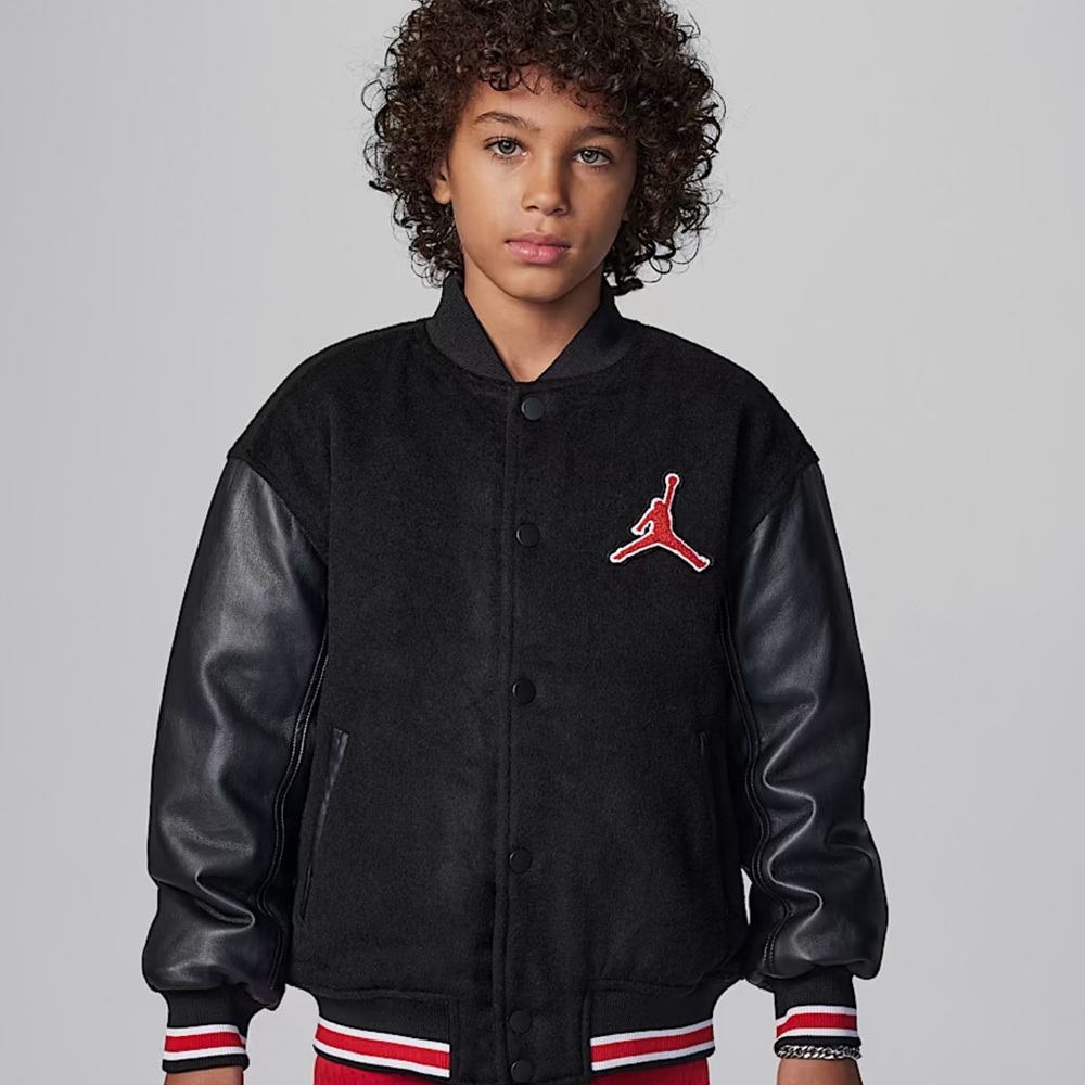 Jordan Black and Red Kids Jacket